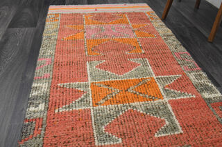 Hand-Knotted Turkish Runner Rug - Thumbnail