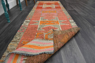 Hand-Knotted Turkish Runner Rug - Thumbnail