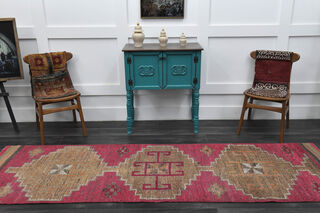 Vintage Turkish Runner Rug - Thumbnail