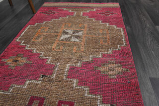 Vintage Turkish Runner Rug - Thumbnail