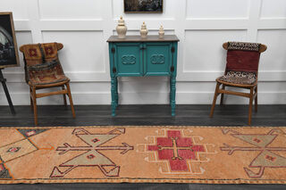 Tasseled Turkish Runner Rug - Thumbnail