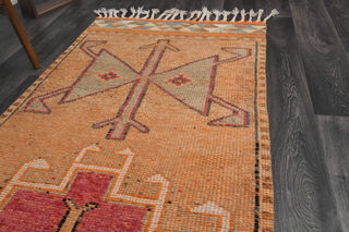 Tasseled Turkish Runner Rug - Thumbnail