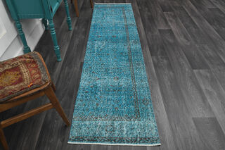 Vintage Turkish Runner Rug - Thumbnail