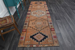 Handwoven Turkish Runner Rug - Thumbnail