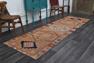 Handwoven Turkish Runner Rug - Thumbnail