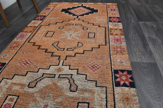 Handwoven Turkish Runner Rug - Thumbnail