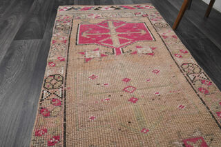 Hand-Knotted Vintage Runner Rug - Thumbnail