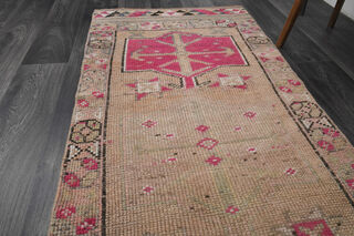 Hand-Knotted Vintage Anatolian Runner Rug - Thumbnail