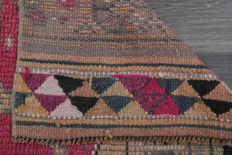 Hand-Knotted Vintage Anatolian Runner Rug