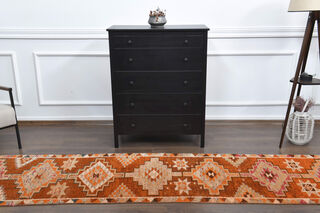 Handwoven Vintage Runner Rug - Thumbnail