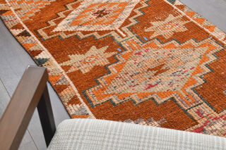 Handwoven Vintage Runner Rug - Thumbnail