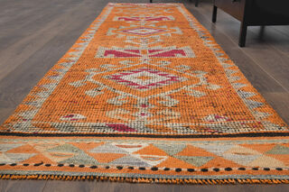 Handwoven Vintage Runner Rug - Thumbnail