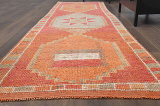 Handwoven Vintage Runner Rug - Thumbnail