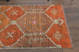 Turkish Vintage Runner Rug - Thumbnail