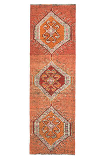 Turkish Vintage Runner Rug - Thumbnail
