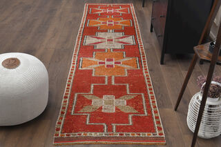 Turkish Vintage Runner Rug - Thumbnail