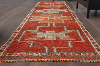 Turkish Vintage Runner Rug - Thumbnail