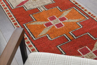 Turkish Vintage Runner Rug - Thumbnail