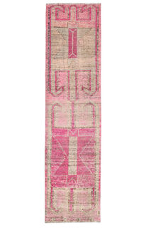 Turkish Vintage Runner Rug - Thumbnail