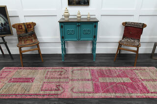 Turkish Vintage Runner Rug - Thumbnail