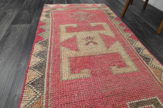 Handmade Pink Runner Rug - Thumbnail