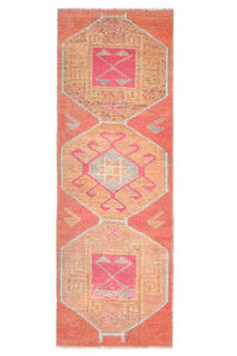 Handmade Vintage Runner Rug - Thumbnail