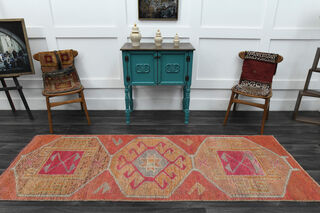 Handmade Vintage Runner Rug - Thumbnail