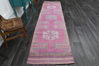 Turkish Vintage Runner Rug - Thumbnail