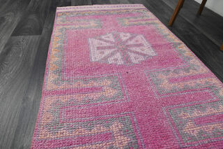 Turkish Vintage Runner Rug - Thumbnail