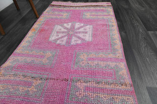 Turkish Vintage Runner Rug - Thumbnail