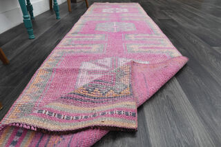 Turkish Vintage Runner Rug - Thumbnail