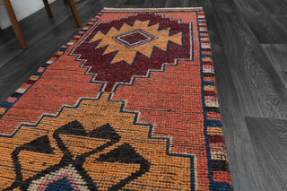 Turkish Vintage Runner Rug - Thumbnail