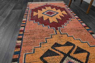 Turkish Vintage Runner Rug - Thumbnail