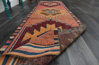 Turkish Vintage Runner Rug - Thumbnail