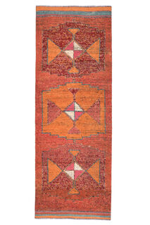 Turkish Vintage Runner Rug - Thumbnail