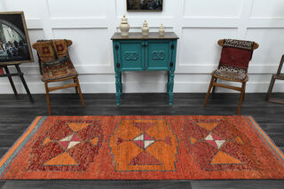 Turkish Vintage Runner Rug - Thumbnail