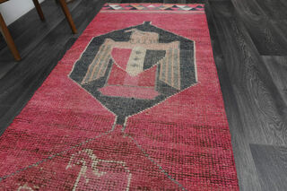 Turkish Vintage Runner Rug - Thumbnail