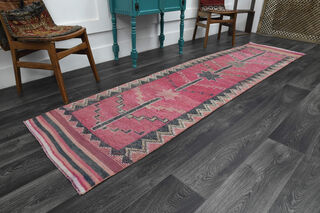 Turkish Vintage Runner Rug - Thumbnail