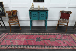 Turkish Vintage Runner Rug - Thumbnail