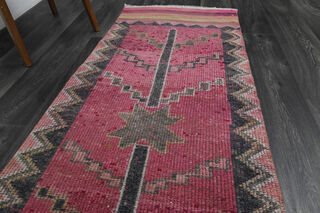 Turkish Vintage Runner Rug - Thumbnail