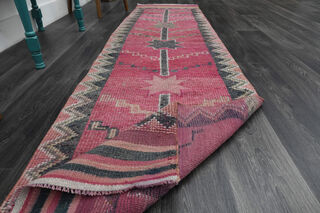 Turkish Vintage Runner Rug - Thumbnail