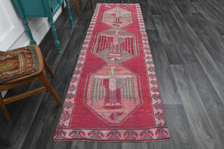 Turkish Vintage Runner Rug - Thumbnail