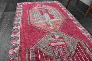 Turkish Vintage Runner Rug - Thumbnail