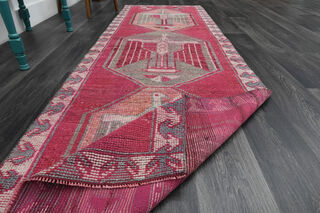 Turkish Vintage Runner Rug - Thumbnail