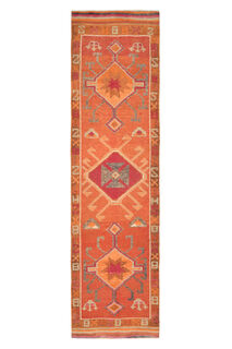 Turkish Vintage Runner Rug - Thumbnail