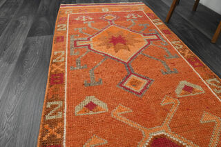 Turkish Vintage Runner Rug - Thumbnail