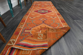 Turkish Vintage Runner Rug - Thumbnail