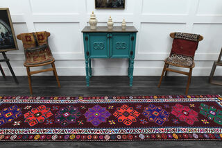 Turkish Vintage Runner Rug - Thumbnail