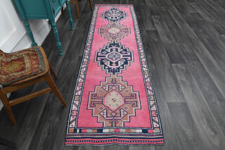 Turkish Vintage Runner Rug - Thumbnail