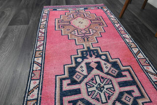 Turkish Vintage Runner Rug - Thumbnail